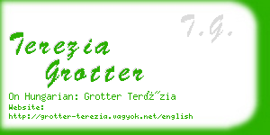 terezia grotter business card